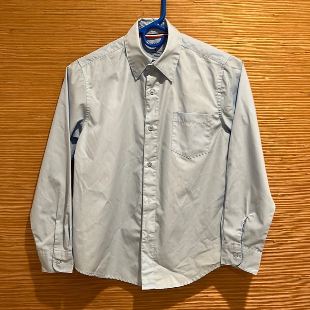 French Toast Light Blue Dress Shirt - Kids 12